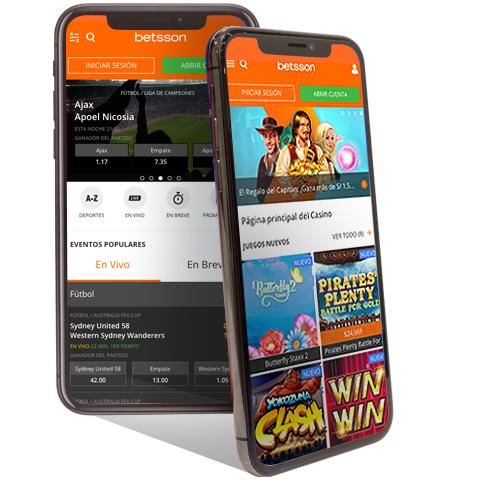 Descarga la aplicacion movil de Betsson para Android o iPhone