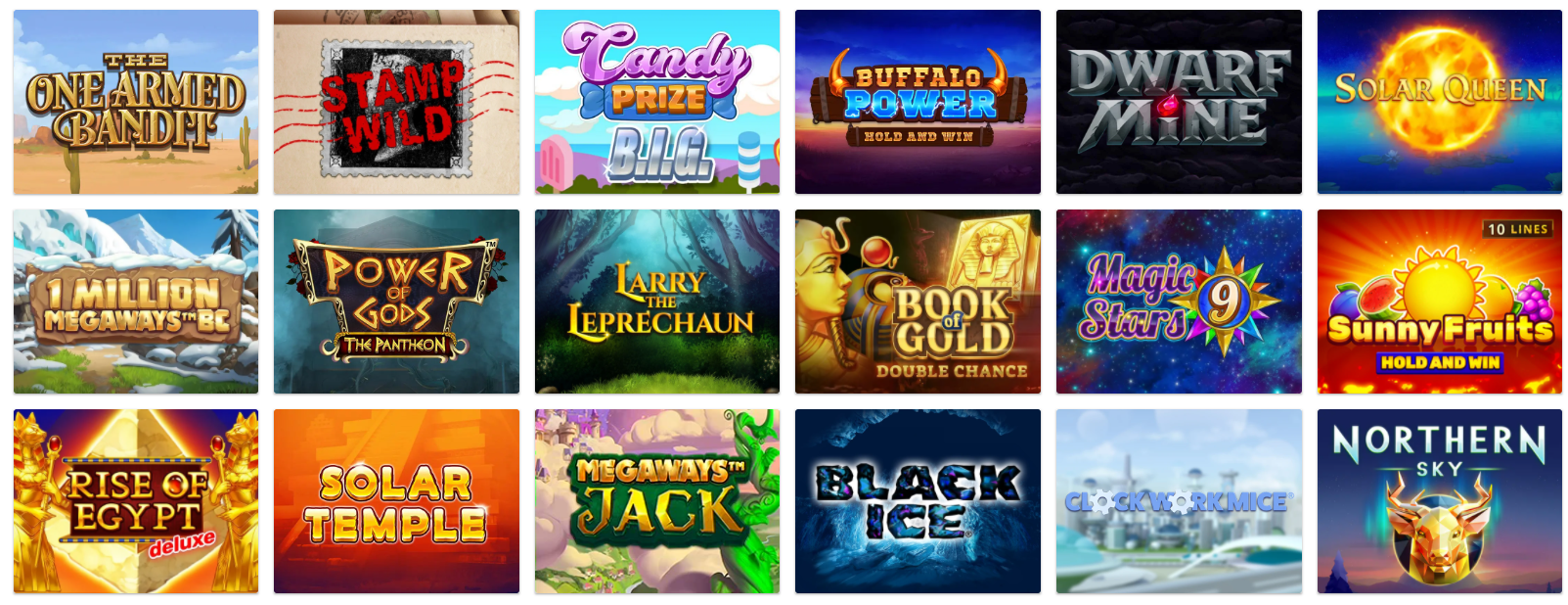 Máquinas tragamonedas, slots e tragaperras de Mr Green