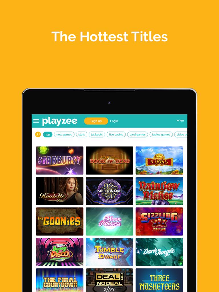Aplicacion movil de Playzee