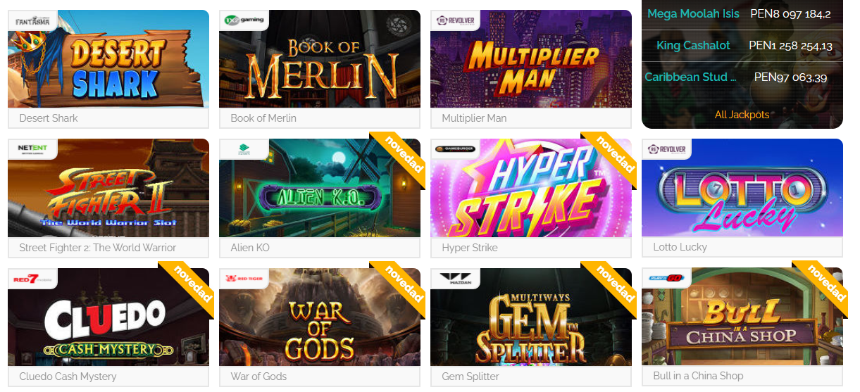 Máquinas tragamonedas, slots e tragaperras de Playzee