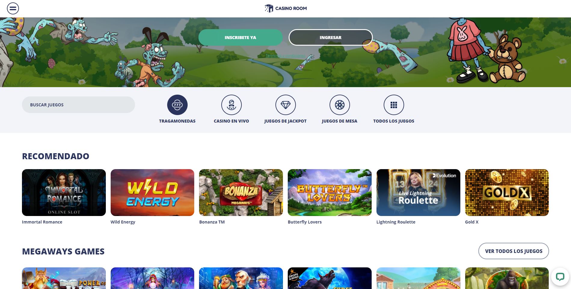 juegos de slot online en Casino Room