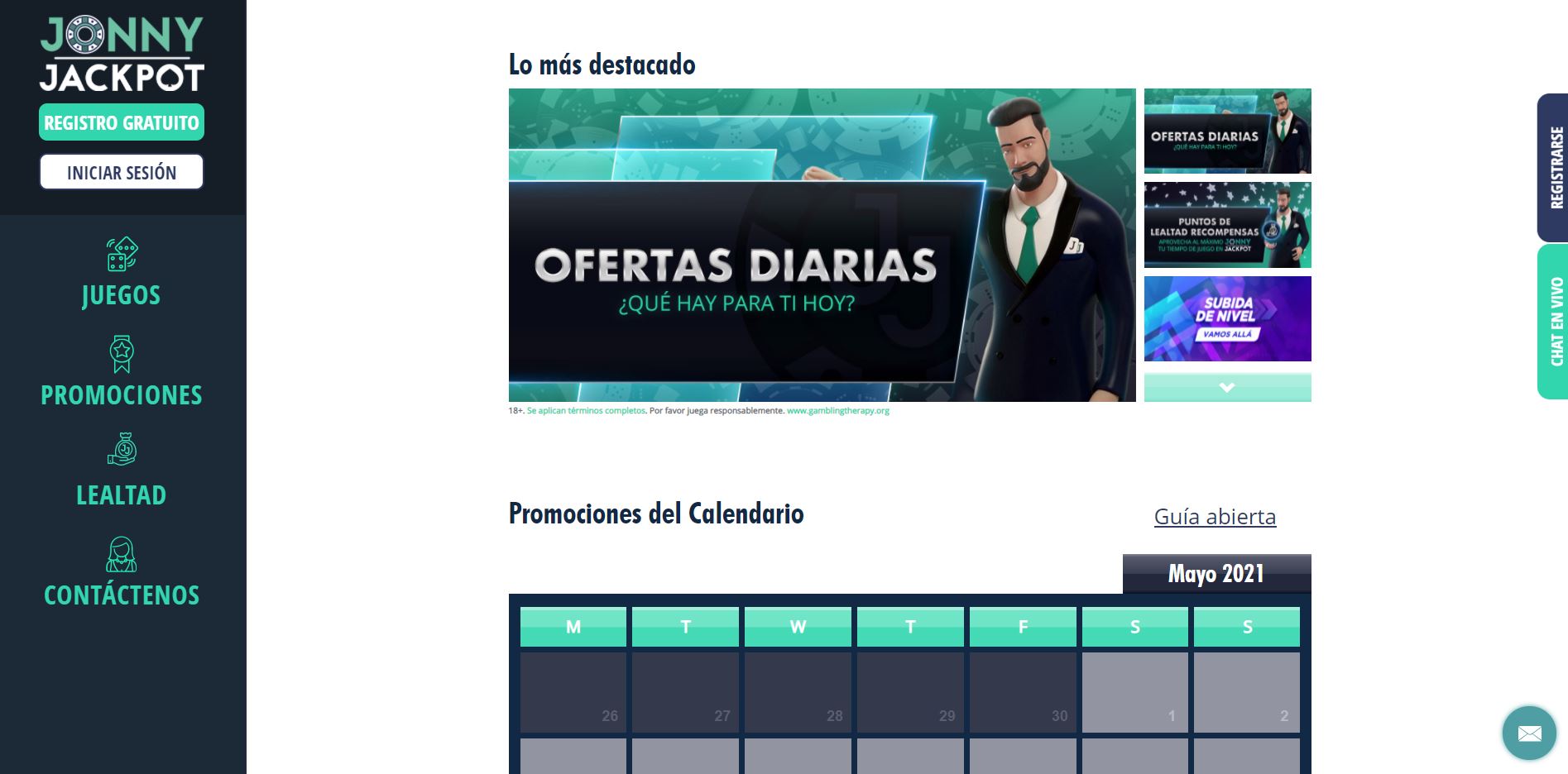 bono e promozione del Jonny Jackpot
