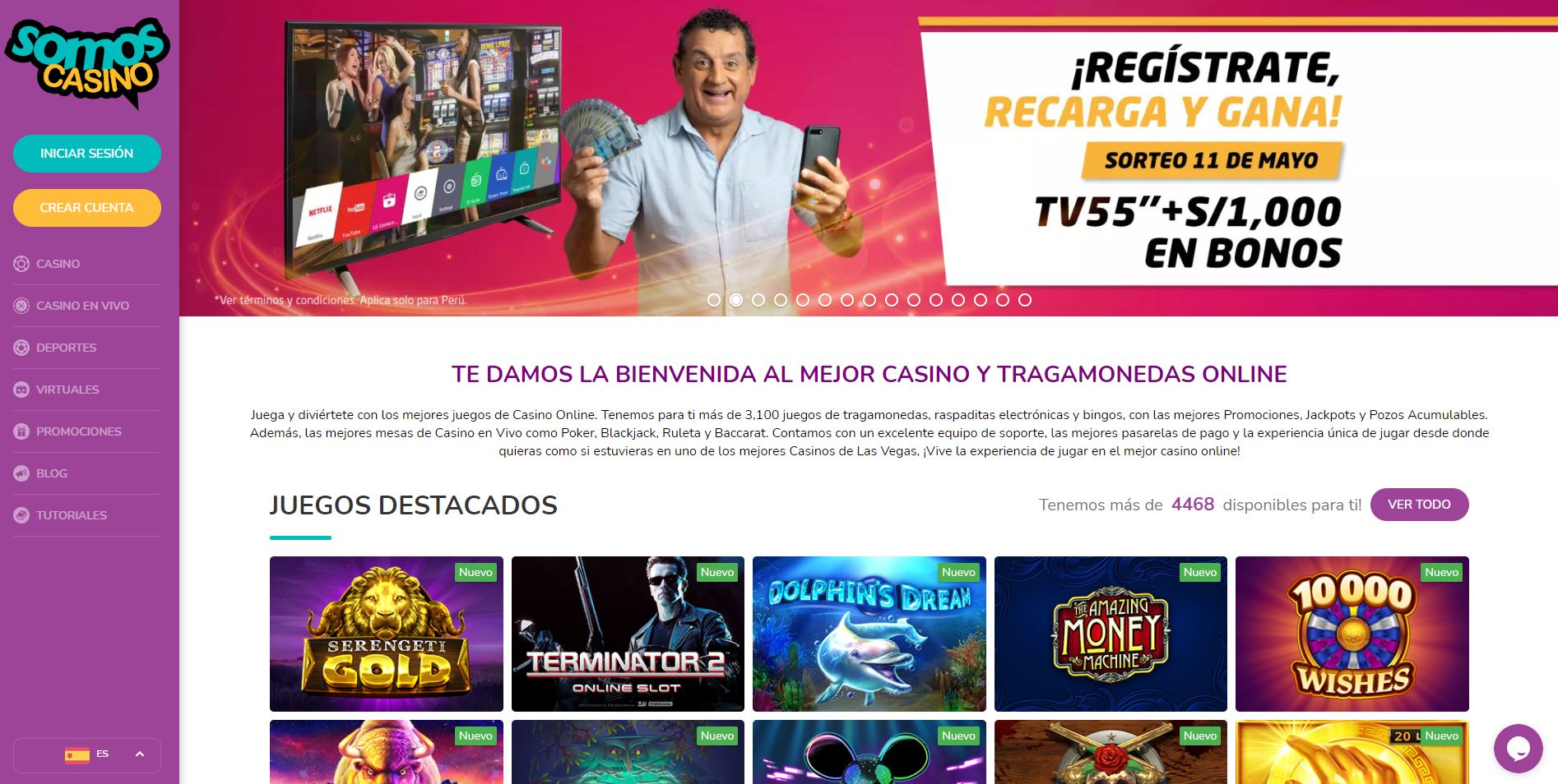 juegos de slot online en SomosCasino