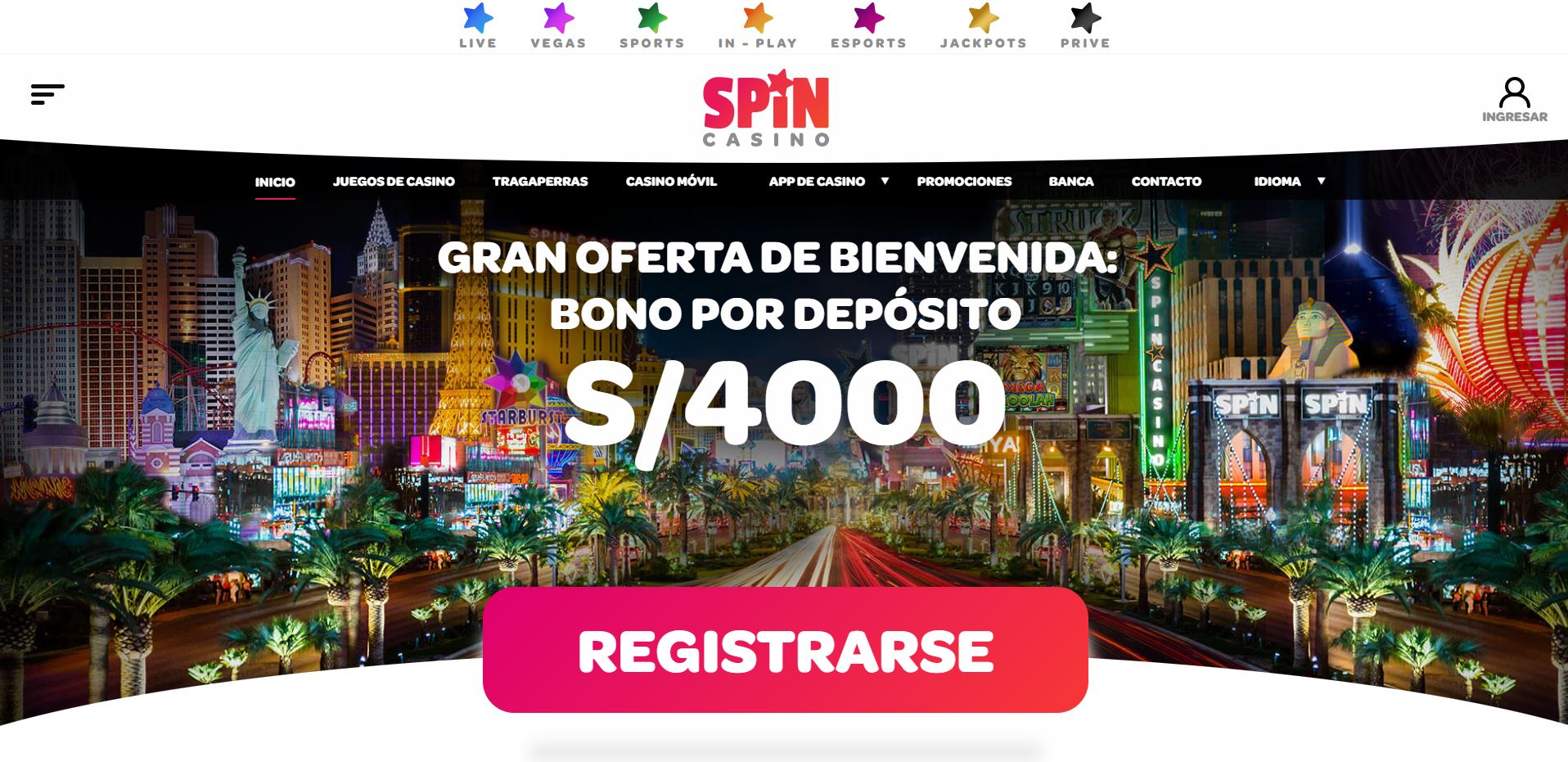 Spin Casino bonos