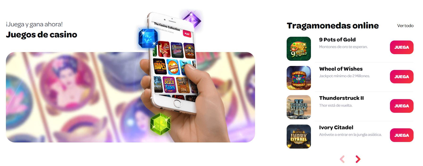Spin Casino tragamonedas