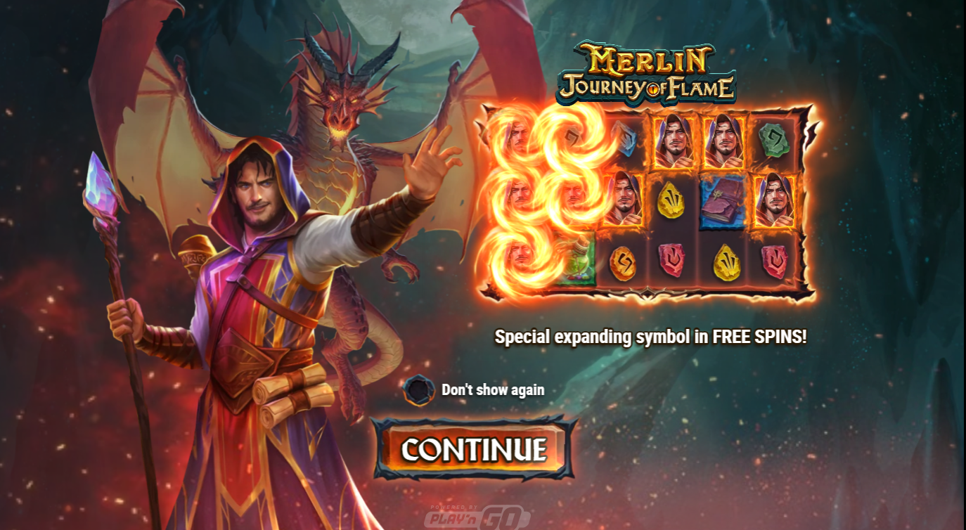 Play´n GO lanza su slot Merlin: Journey of Flame
